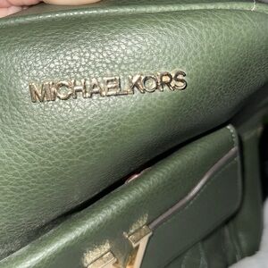 Michael Kors purse green backpack